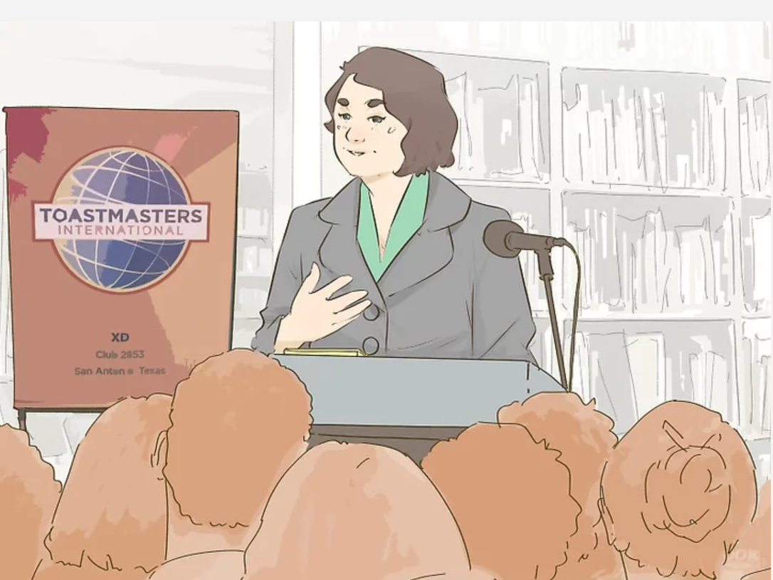 4.Attend Toastmasters to practice public speaking in a supportive setting.